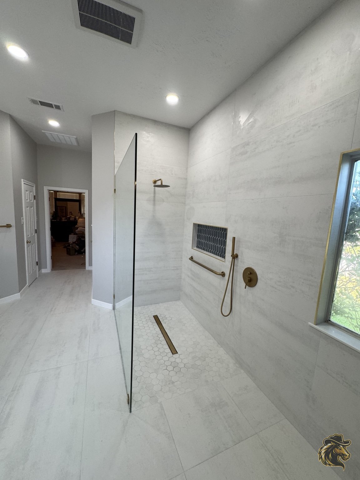 Custom walk-in shower